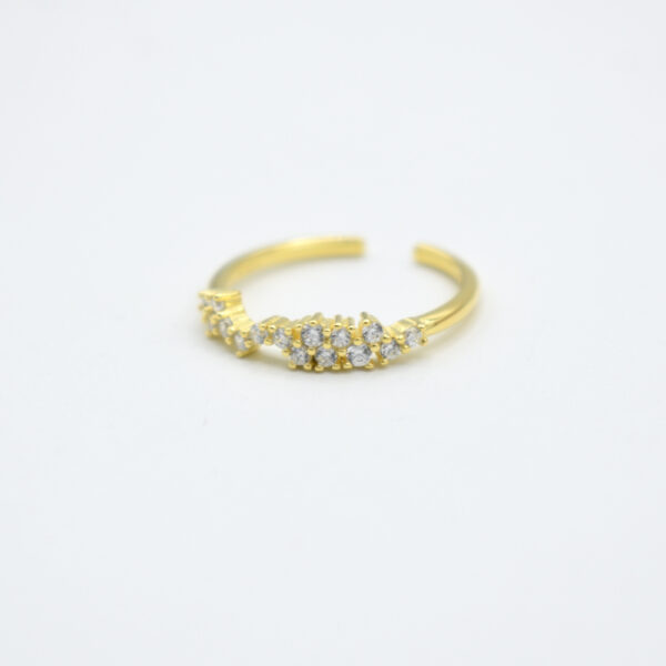 Anillo constelacion de plata 925 con baño de oro de 18K