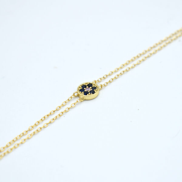 Pulsera flor zafiro